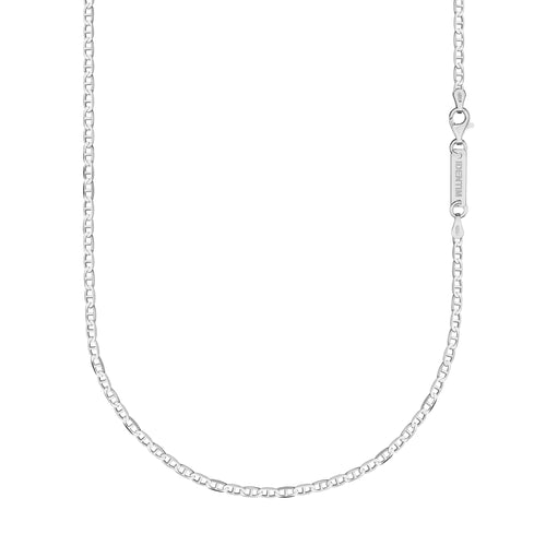 GEPANTSERDE BAR KETTING 925 ZILVER GERHODINEERD 2,80MM - IDENTIM®