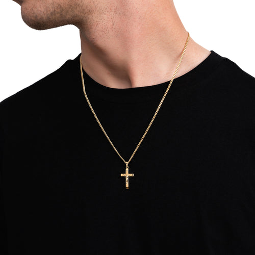 CROSS BODY KETTING 925 ZILVER 18 KARAAT VERGULD - IDENTIM®