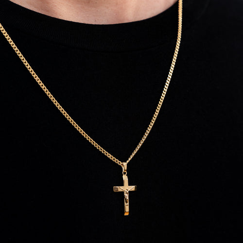 CROSS BODY KETTING 925 ZILVER 18 KARAAT VERGULD - IDENTIM®