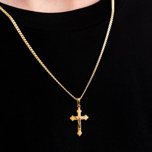 CROSS BODY KETTING 925 ZILVER 18 KARAAT VERGULD - IDENTIM®