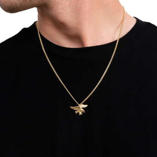 ADELAAR COLLIER 925 ZILVER 18 KARAAT VERGULD - IDENTIM®