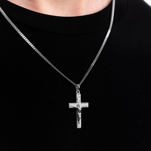 KRUIS KRUISBEELD COLLIER 925 ZILVER GERHODINEERD - IDENTIM®