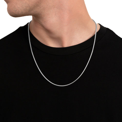 SLANGENKETTING 925 ZILVER GERHODINEERD 2,50MM - IDENTIM®