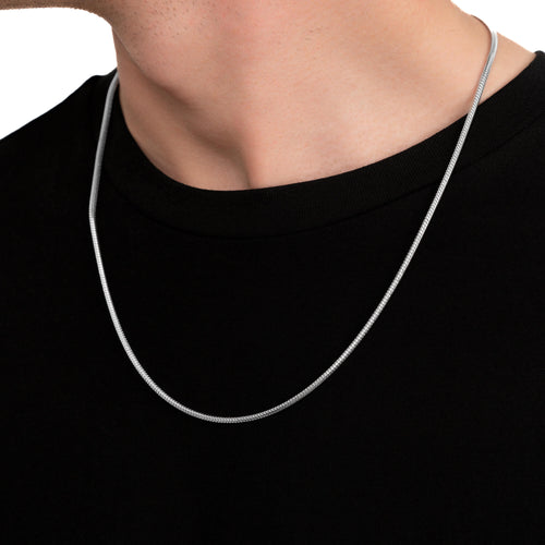 SLANGENKETTING 925 ZILVER GERHODINEERD 2,50MM - IDENTIM®