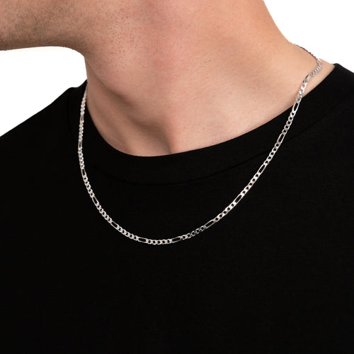 FIGARO COLLIER 925 ZILVER GERHODINEERD 3.40MM - IDENTIM®
