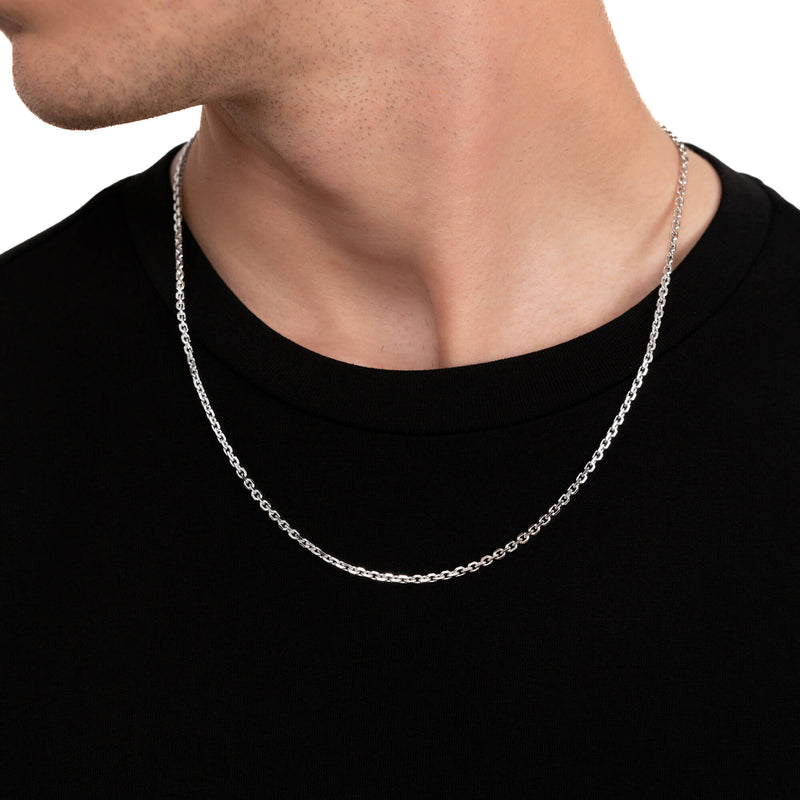 ERWTENKETTING 925 ZILVER GERHODINEERD 2,80MM