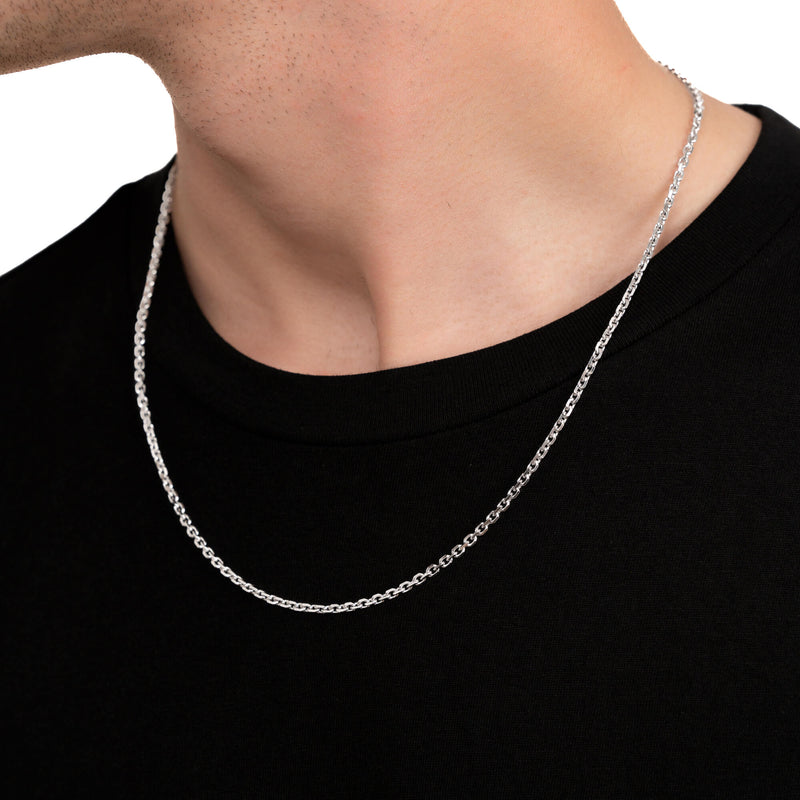 ERWTENKETTING 925 ZILVER GERHODINEERD 2,80MM