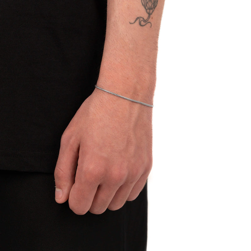 FRANCOKETTE ARMBAND 925 ZILVER GERHODINEERD 1,60MM