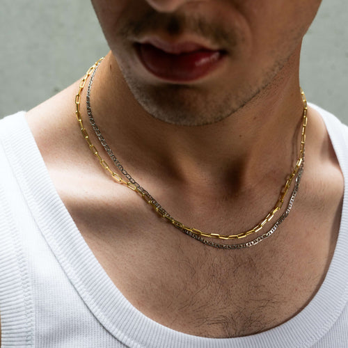 GEPANTSERDE BAR KETTING 925 ZILVER GERHODINEERD 2,80MM - IDENTIM®