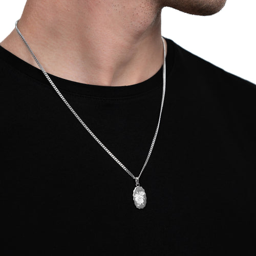 ROZENKETTING 925 ZILVER GERHODINEERD - IDENTIM®