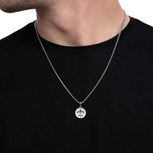 LELIE KETTING 925 ZILVER GERHODINEERD - IDENTIM®