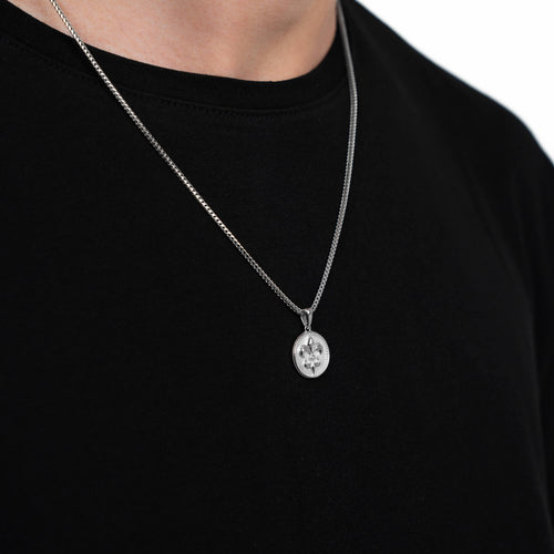 LELIE KETTING 925 ZILVER GERHODINEERD - IDENTIM®