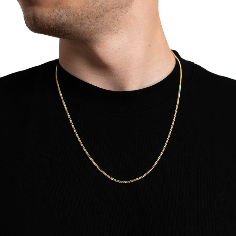 Bochtketting goud 333 goud 2.10mm