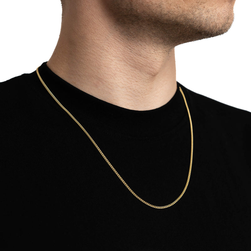 Bochtketting goud 333 goud 2.10mm