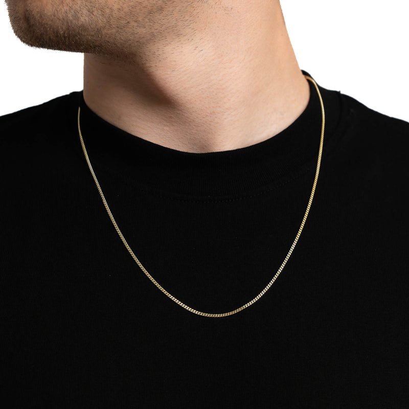 Bochtketting goud 333 goud 1.80mm