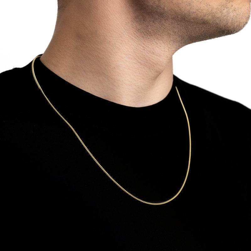 Bochtketting goud 333 goud 1.80mm