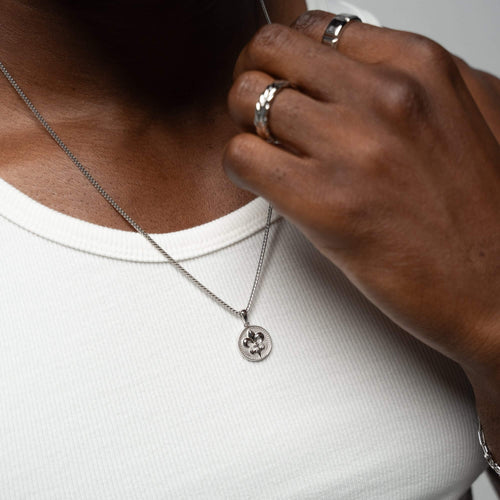 LELIE KETTING 925 ZILVER GERHODINEERD - IDENTIM®