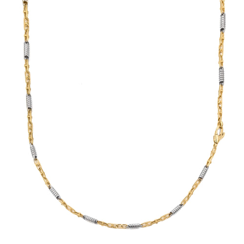 MONTE CARLO GOUDEN KETTING 2.50MM 585 GOUD WITGOUD - IDENTIM®