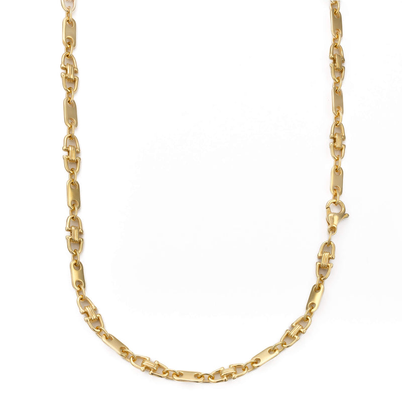 PLAATKETTING BEUGELKETTING GOUDEN KETTING 5,50MM 750 GOUD