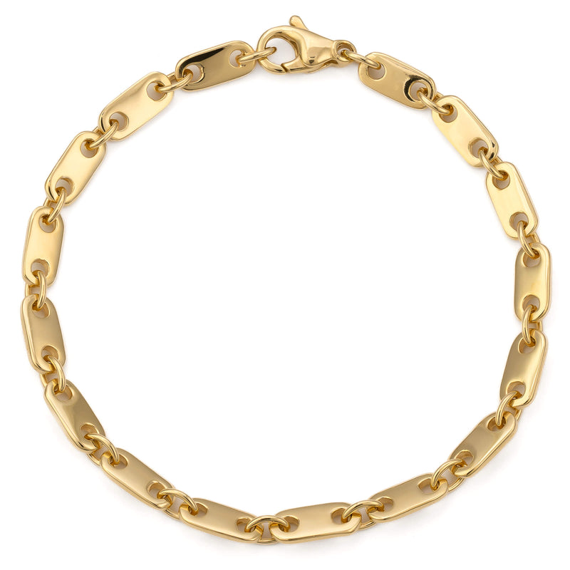 PLAAT GOUDEN ARMBAND 5,50MM 585 GOUD