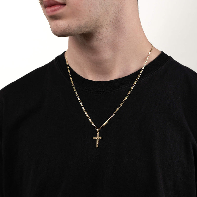KRUIS KRUISBEELD COLLIER 585 GOUD