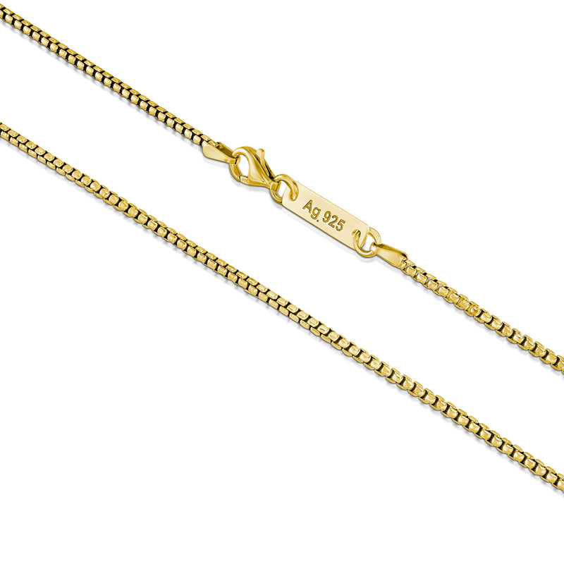 Venetiaanse ketting armband 925 zilver 18k verguld 2.00mm