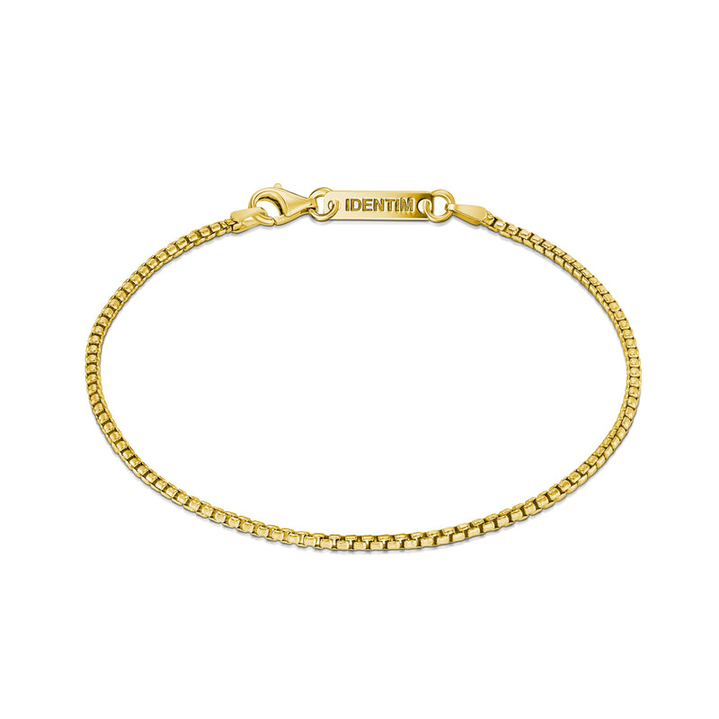 Venetiaanse ketting armband 925 zilver 18k verguld 2.00mm
