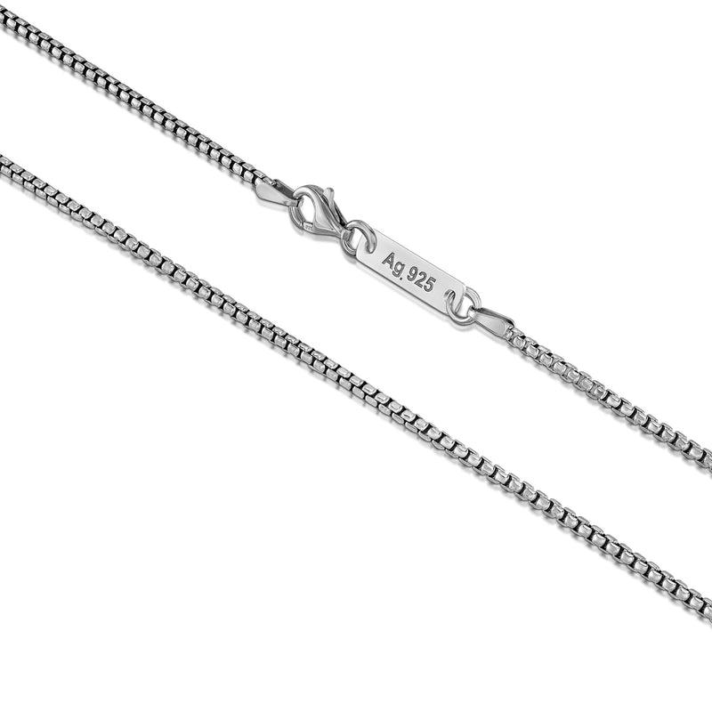 Venetiaanse ketting 925 zilver gerhodineerd 2.00mm