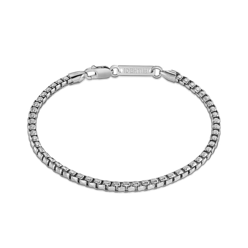 VENETIAANSE KETTING ARMBAND DOOS 925 ZILVER GERHODINEERD 3,30MM