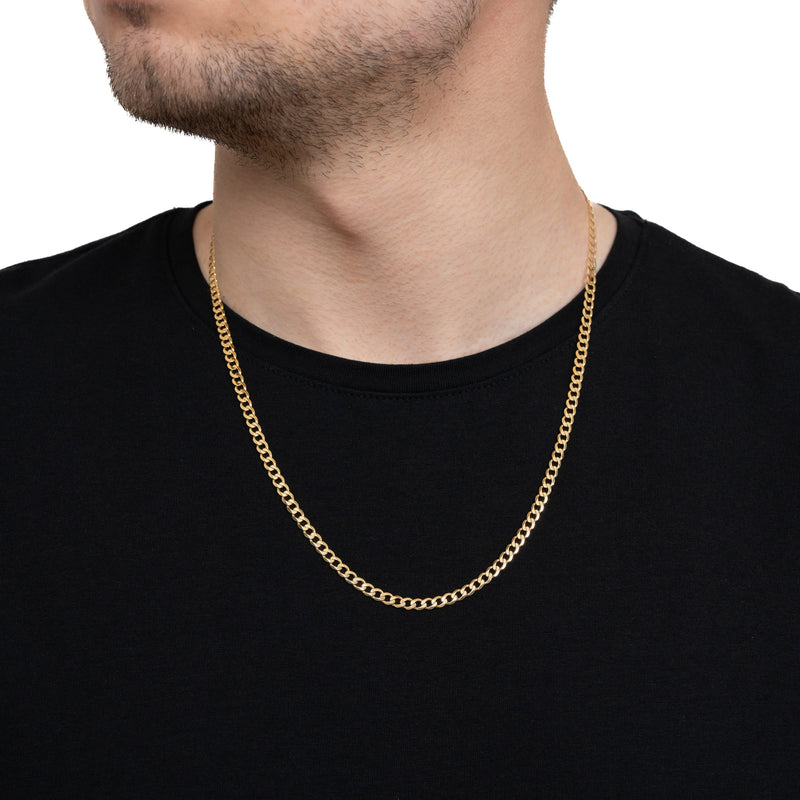 KRULKETTING GOUDEN KETTING 4,00MM 333 GOUD