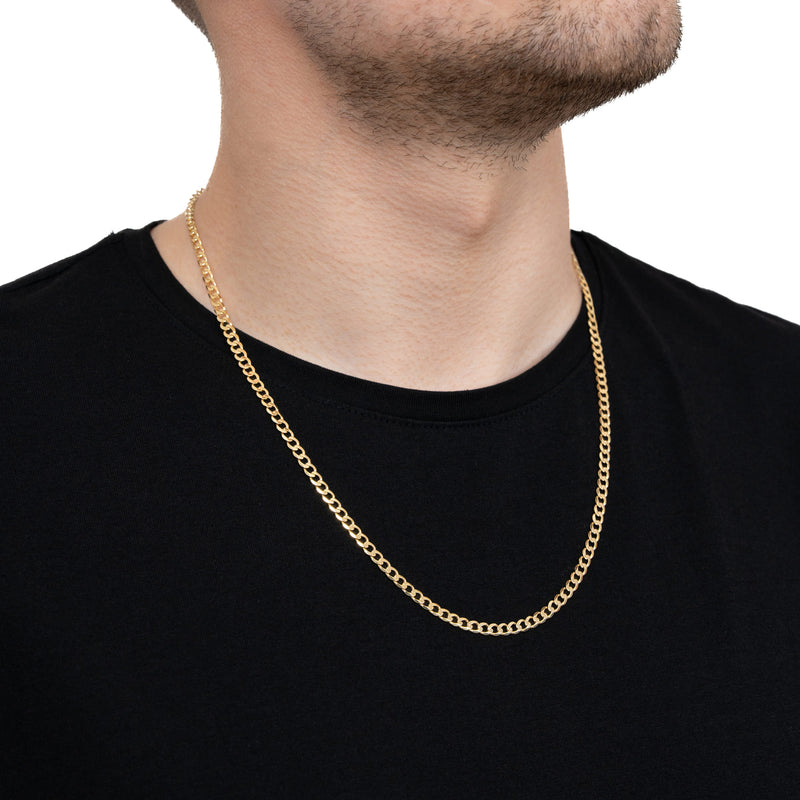 KRULKETTING GOUDEN KETTING 4,00MM 585 GOUD