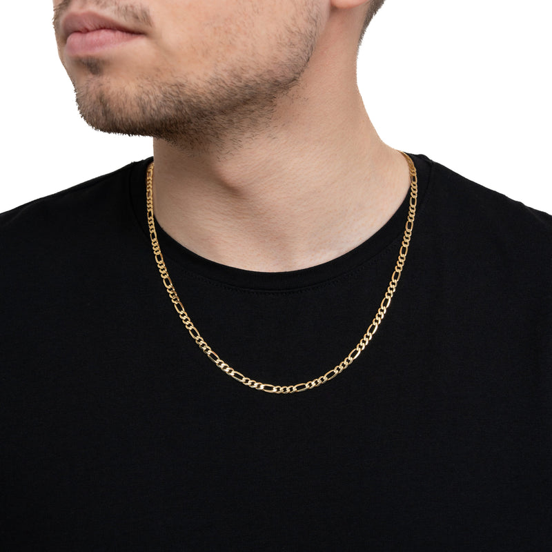 FIGARO KETTING GOUD 4,00MM 333 GOUD