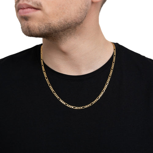 FIGARO KETTING GOUD 4,00MM 585 GOUD
