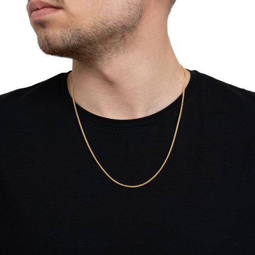 VLECHTKETTING GOUD 1,70MM 333 GOUD
