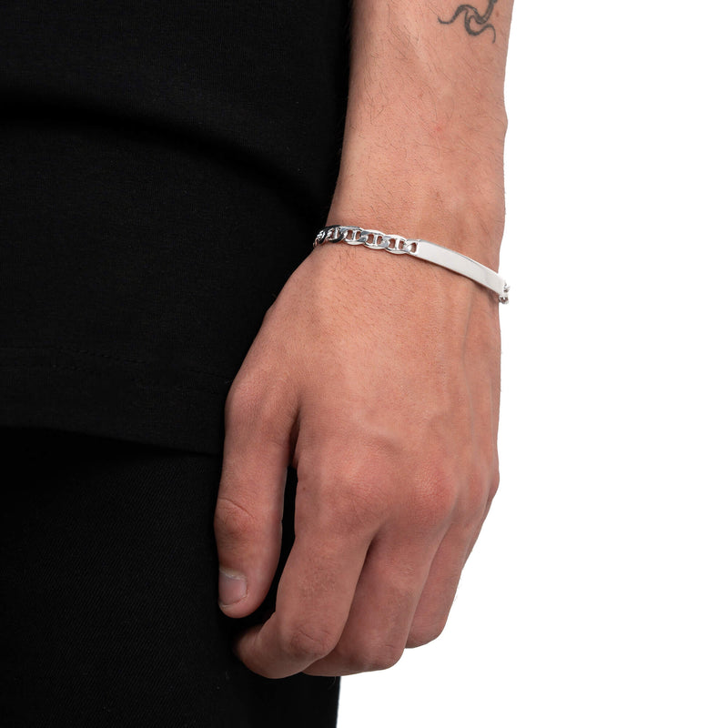 Graveerarmband Graveerplaatje Gepantserde staaf ID-armband