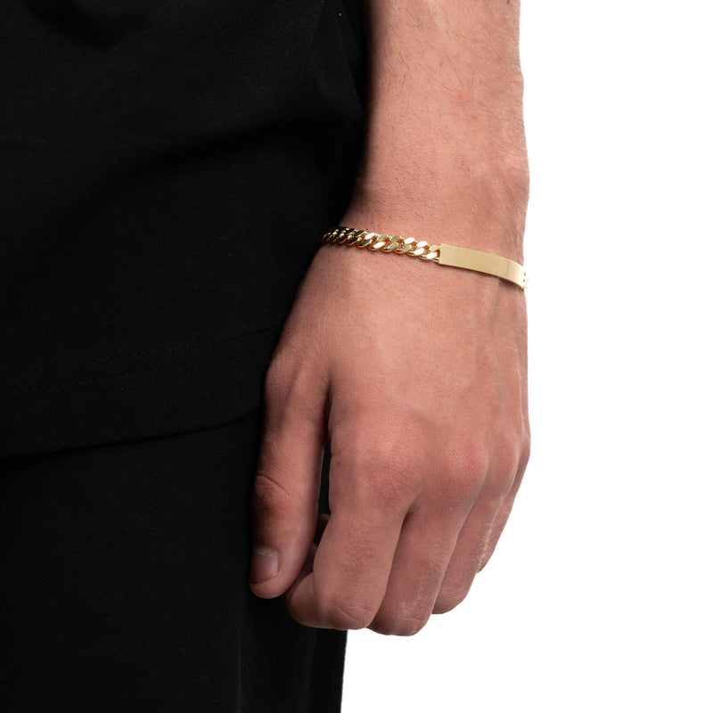 Graveerarmband Graveerplaatje Pantser ID-armband