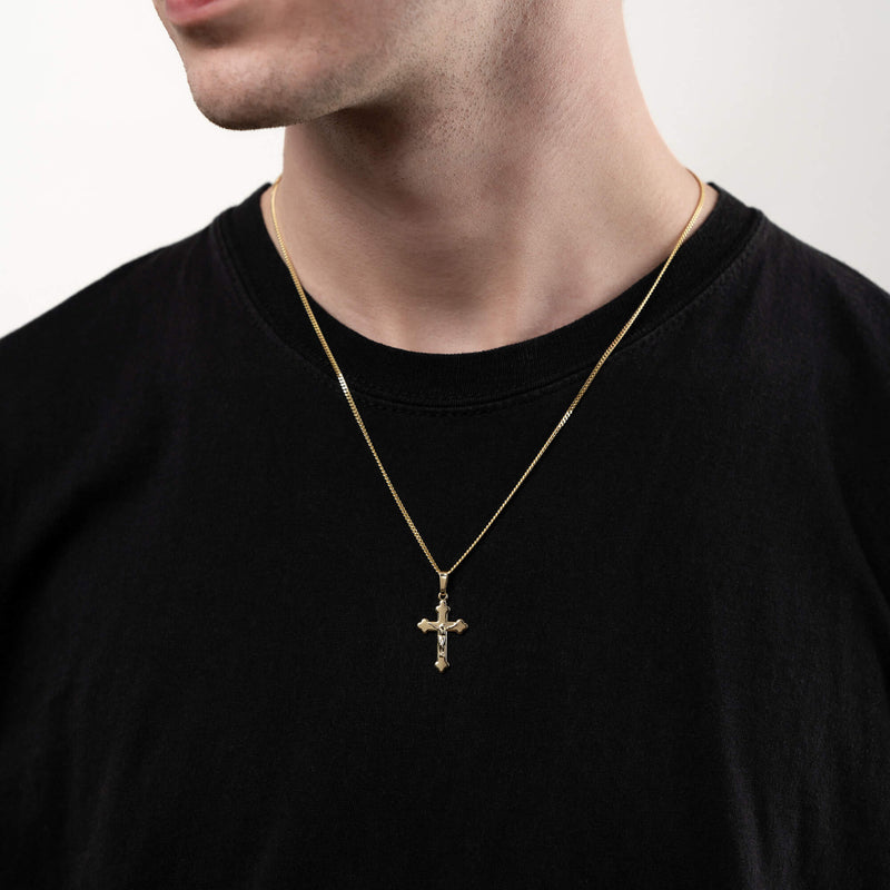KRUIS KRUISBEELD KETTING 333 GOUD