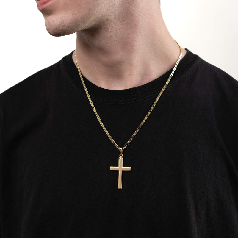 KRUIS BASIS KETTING 333 GOUD