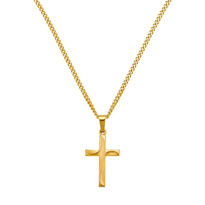KRUIS KETTING 333 GOUD