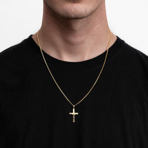 KRUIS KRUISBEELD COLLIER 333 GOUD - IDENTIM®