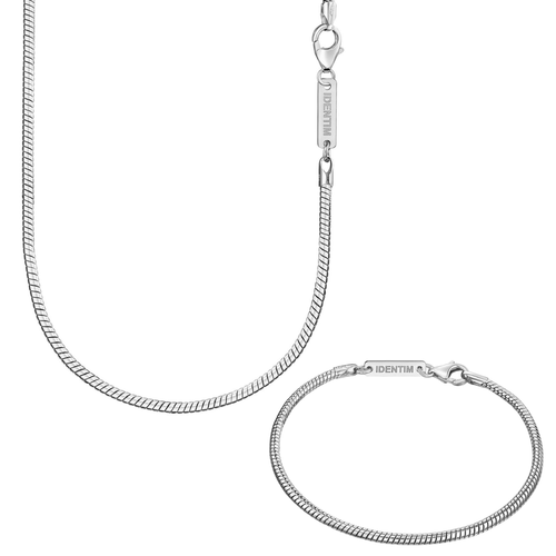 SLANGENKETTING 925 ZILVER GERHODINEERD 2,50MM - IDENTIM®