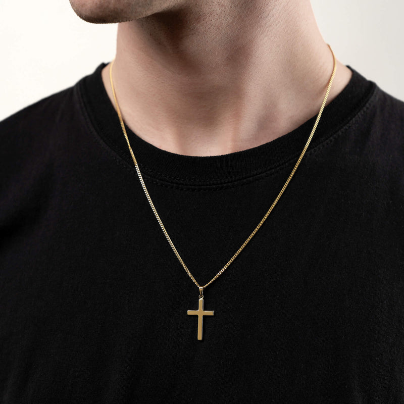 KRUIS BASIS KETTING 333 GOUD