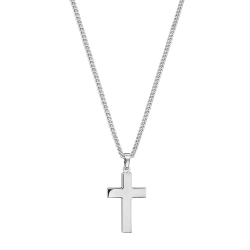 KRUIS COLLIER 925 ZILVER GERHODINEERD - IDENTIM®