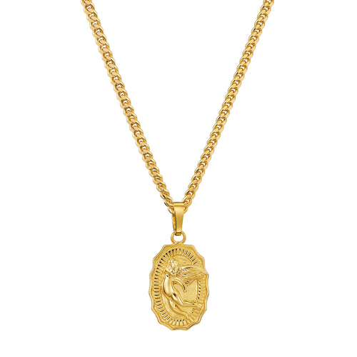 ENGELENKETTING 925 ZILVER 18 KARAAT VERGULD - IDENTIM®