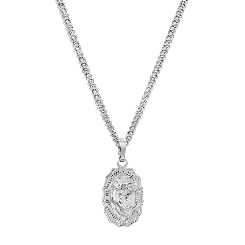 ENGELENKETTING 925 ZILVER GERHODINEERD