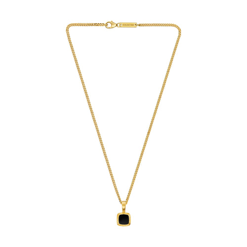 ART NOUVEAU COLLIER 925 ZILVER 18 KARAAT VERGULD - IDENTIM®