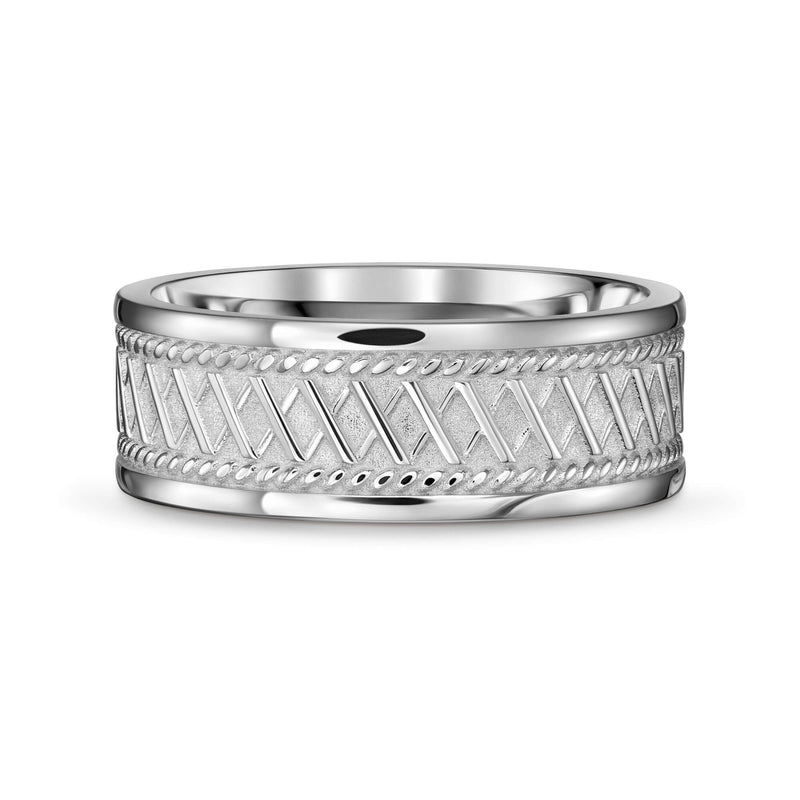BOLD X RING 925 ZILVER GERHODINEERD