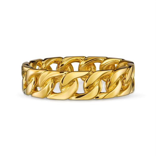 CUBAAN/ARMOUR RING 925 ZILVER 18 KARAAT VERGULD - IDENTIM®