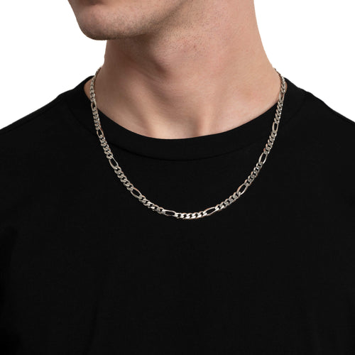 FIGARO KETTING GOUD 5.50MM 585 WITGOUD - IDENTIM®