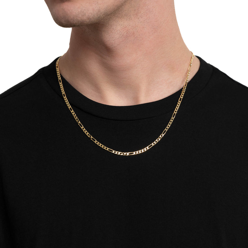 FIGARO KETTING GOUD 3,50MM 585 GOUD